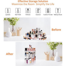 360° Rotating Crystal Makeup Organizer Adjustable | Cosmetic Organizer | Girls Accessories