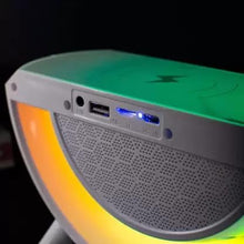 G Shaped RGB Light Table Lamp With Wireless Charger