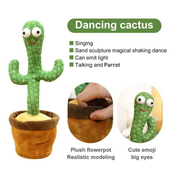 Dancing Cactus Rechargable toy Fun Interactive and Eco-Friendly