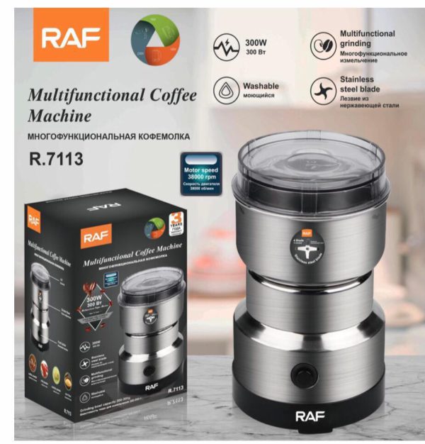 Multi Purpose Electric Coffee and Spice Bean Automatic Grinder Stainless Steel